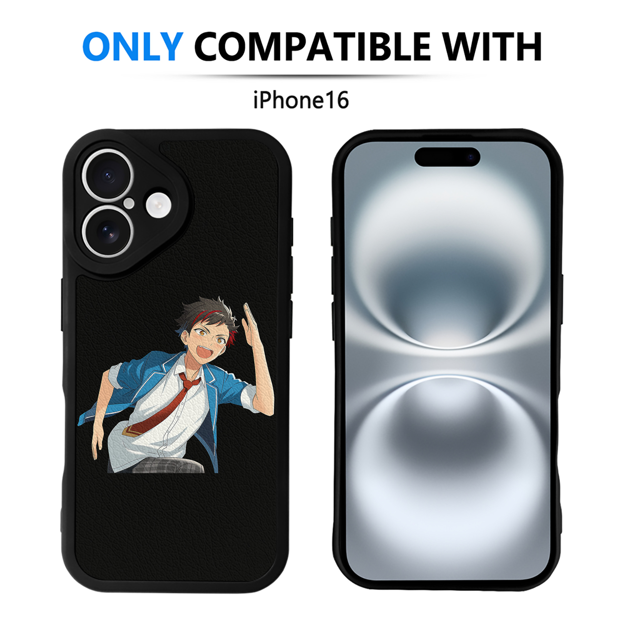 （画像用） あんさんぶるスターズ! Ensemble Stars 【iPhone 16シリーズ対応】シリコンスマホケース（レザー調） 材質：シリコン